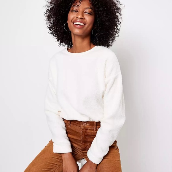 LOFT Sweaters - LOFT Petite Cozy Sherpa Sweatshirt